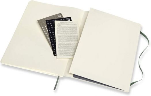 Голям зелен тефтер Moleskine Pro Collection X-Large Forest Green с меки корици