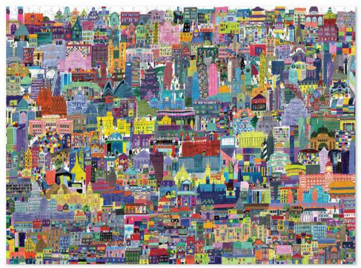 Пъзел Crocodile Creek: Сгради по света, 1000 части