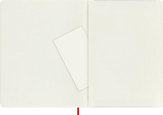Голям червен тефтер Moleskine Classic Scarlet Red с меки корици и линирани страници