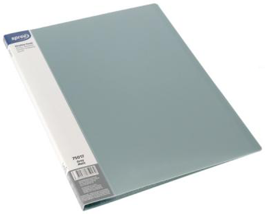 Папка Spree Matt с 10 джоба А4, сива