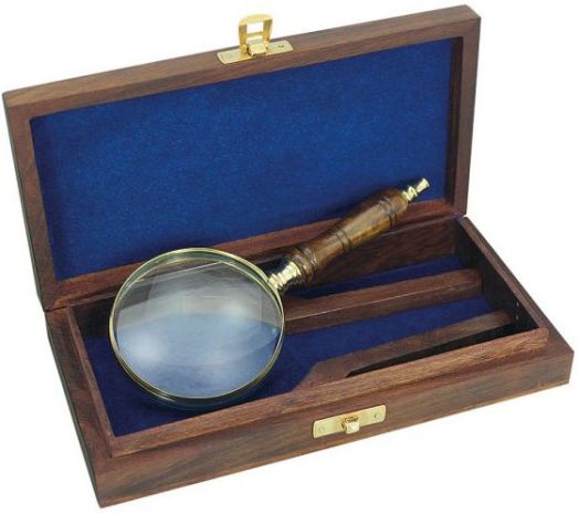 Лупа в дървена кутия Sea Club