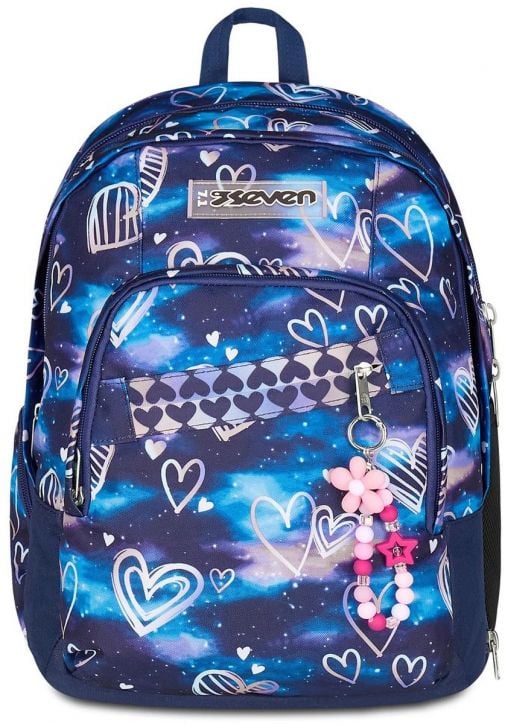 Ученическа раница Seven Dual Detach Gloomy Heart с две отделения
