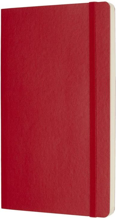 Класически червен тефтер Moleskine Scarlet Red с меки корици и страници на точки