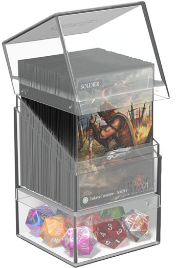 Кутия за карти Ultimate Guard Boulder & Tray Deck Case 100+, прозрачна