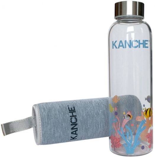 Стъклена бутилка Kanche - Морско дъно, 0.500 л.