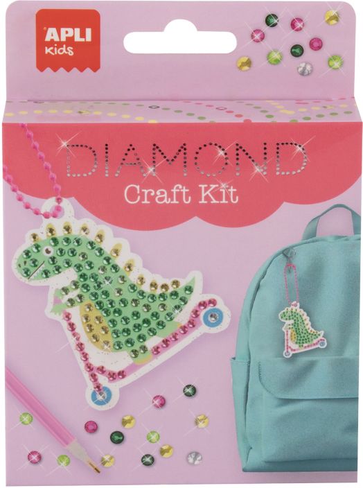 Креативен комплект Apli Kids - Направи си сам ключодържател динозавър