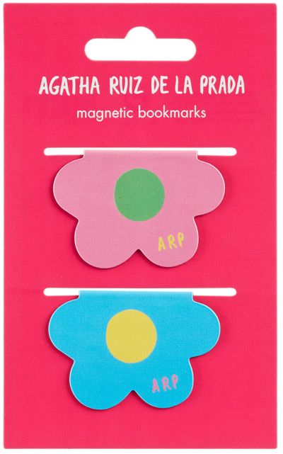 Магнитни книгоразделители Miquelrius Agatha Ruiz de la Prada - Flower, 2 бр.