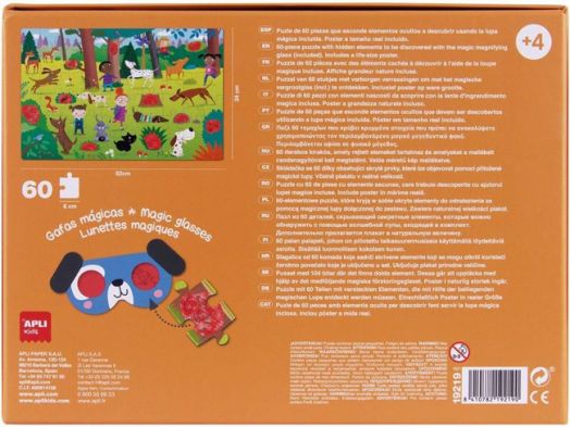 Пъзел-игра Apli Kids - Тайни в гората, 60 части