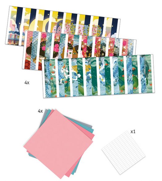 Креативен комплект Djeco: Направи картини Lovely Queens