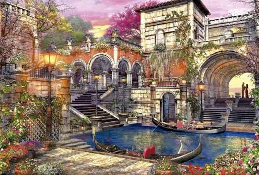 Пъзел Educa: Романс във Венеция, 3000 части