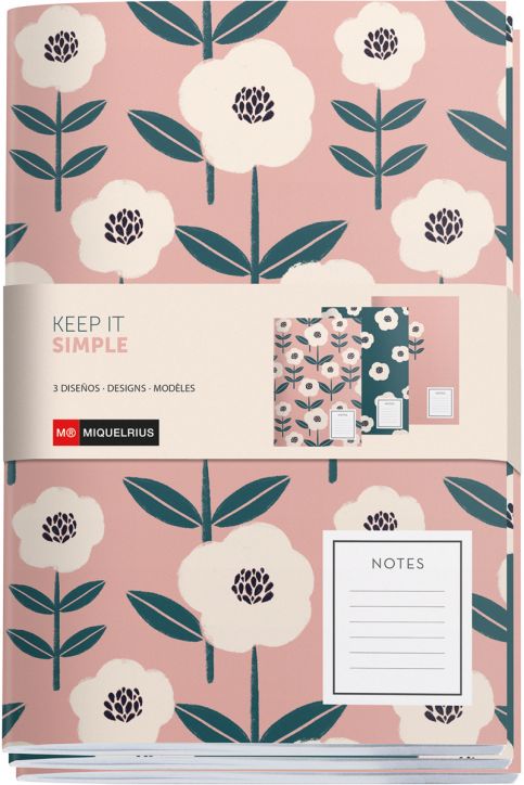 Комплект тефтери Miquelrius Keep It Simple, 3 бр.