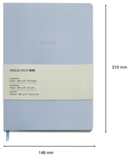 Тетрадка Miquelrius Blue A5, 128 страници на точки