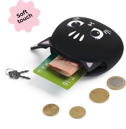 Силиконово портмоне за монети Miquelrius Back2Fun - Коте
