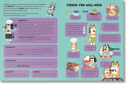 Bluey and Bingo's Fancy Restaurant Cookbook