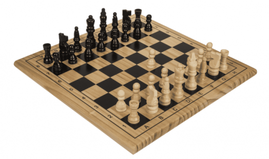 Дървен шах Out of the Blue, 28.5 х 28.5 см.