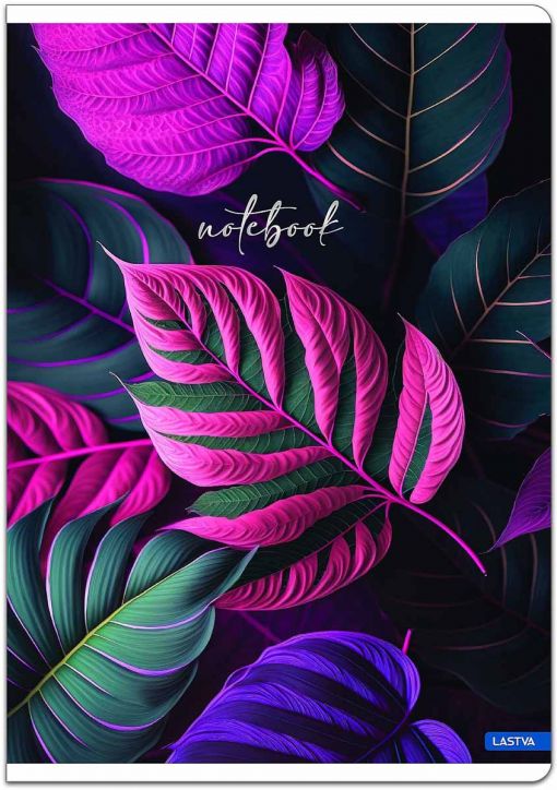 Тетрадка Lastva Botanical А5, 50 листа с широки редове