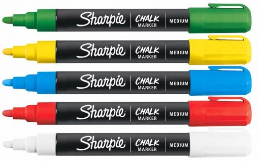 Комплект тебеширени маркери Sharpie, 5 цвята