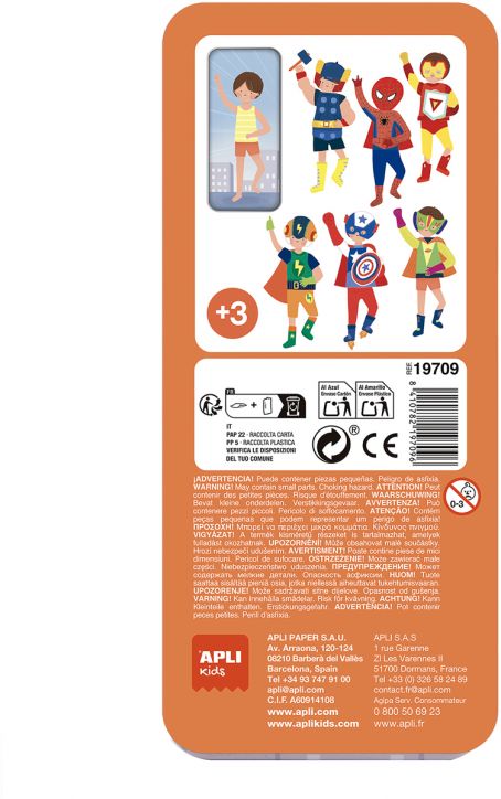 Детска магнитна игра Apli Kids - Супергерой