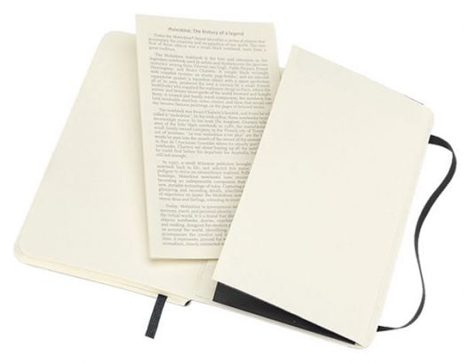 Класически черен тефтер Moleskine Classic Black с меки корици и листа на малки квадратчета