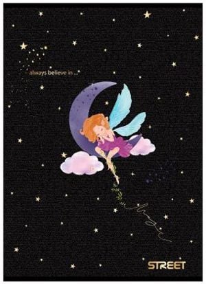 Тетрадка Street Black & Gold А4, 60 листа - широки редове