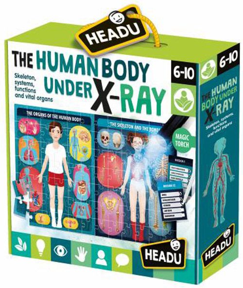 Креативен комплект Headu - Човешкото тяло под рентген
