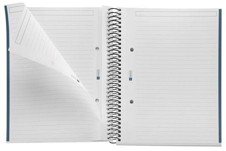 Тетрадка Miquelrius Recycled Eco Confetti А5 със спирала, 80 линирани листа