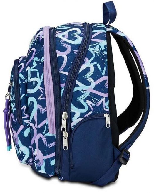 Ученическа раница Seven Advance Detach Crystal Purple с две отделения