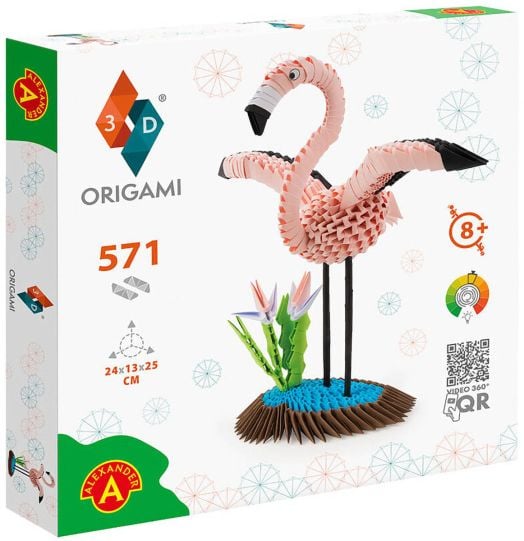 Творчески комплект за 3D оригами Alexander - Фламинго