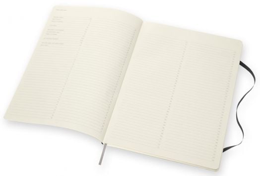 Черен тефтер Moleskine Pro Collection A4 Black с меки корици