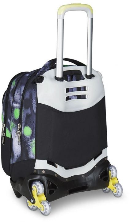 Ученическа раница на колела Seven Detach Spring Paint и телескопична дръжка