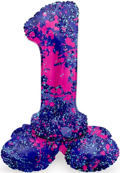 Фолиев балон Folat - Цифра 1, лилав