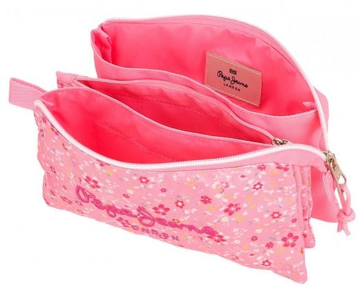 Несесер Pepe Jeans - Alenka Pink с три отделения