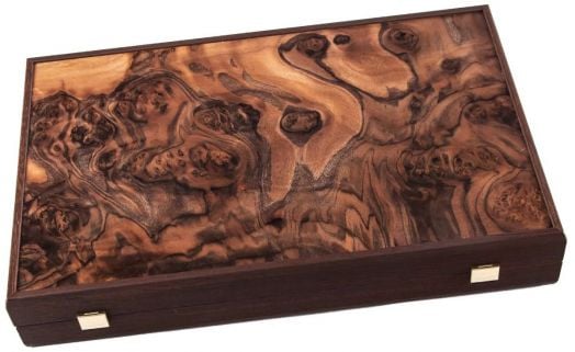 Табла Manopoulos с отделения - естествен орех с перли, 48 х 30 см.