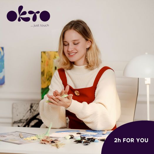 Творчески комплект Okto - Направи 3D картина с лек моделин 