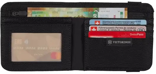 Портфейл Victorinox Bi-Fold RFID, черен