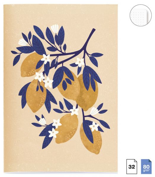 Комплект тефтери Miquelrius Sweet Fruits, 3 бр.