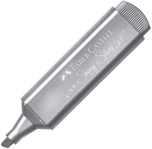 Текстмаркер Faber-Castell Metallic, сребрист