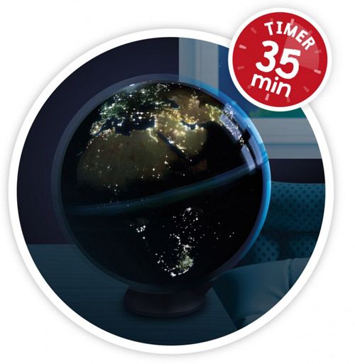 Светещ въртящ се глобус Buki