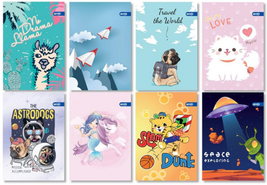 Тетрадка Spree Basic A5, 24 листа, широки редове