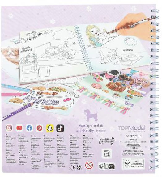 Книжка за оцветяване Top Model - Doggy