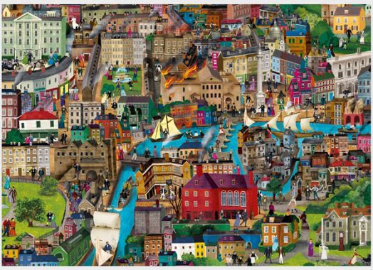 Пъзел Laurence King: The World of Charles Dickens, 1000 части