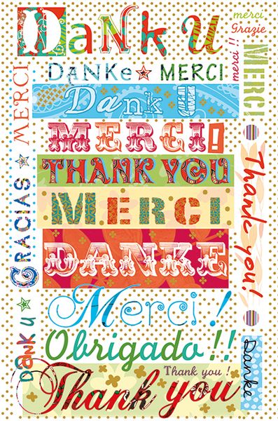 Картичка Editor: Благодаря на различни езици