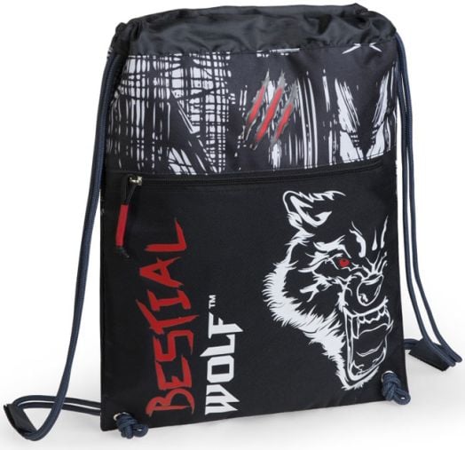 Торбичка за спорт Busquets Bestial Wolf с връзки