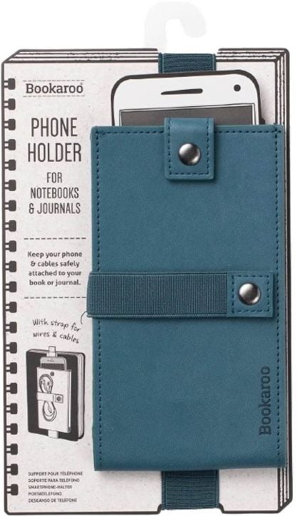 Държач за телефон Bookaroo, синьо-зелен