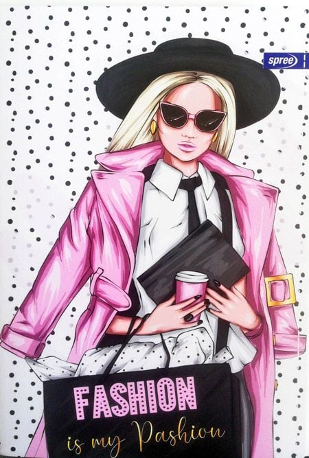 Тетрадка Spree Fashion А4, 60 листа с широки редове