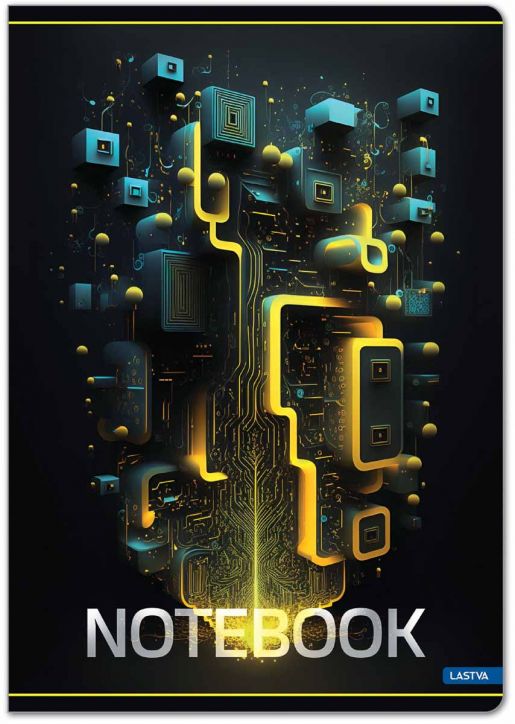 Тетрадка Lastva Matrix A4, 50 листа с широки редове