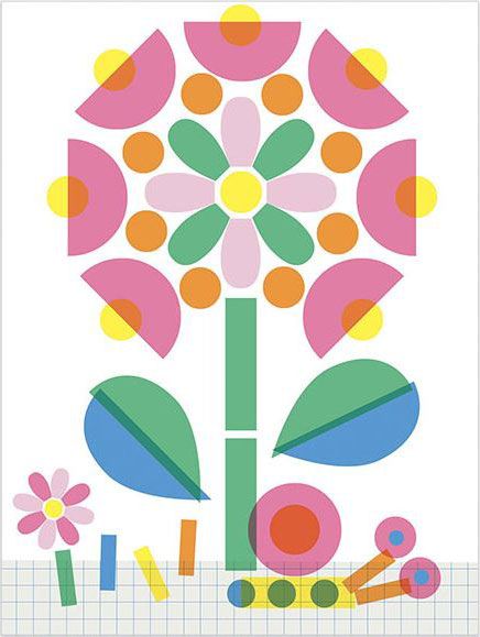 Креативен комплект Djeco: Направи картини с мастило форми и модел