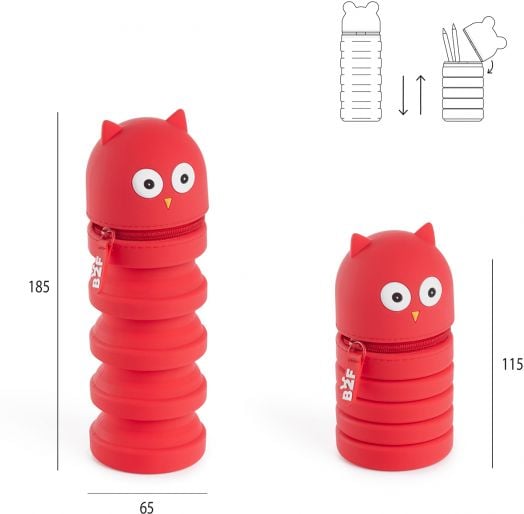 Разтегателен силиконов несесер Miquelrius Back2Fun - Бухал