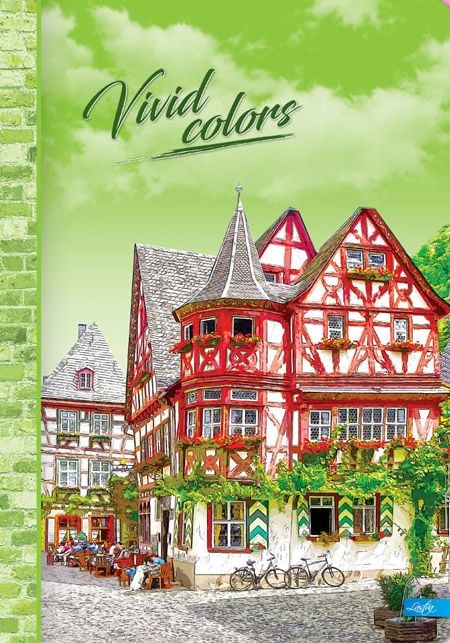 Тетрадка Lastva Vivid Colors А5, 96 листа с широки редове