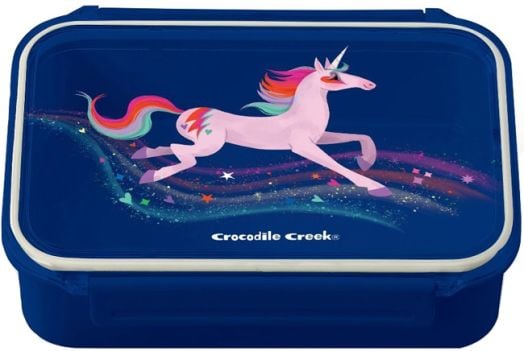 Кутия за храна Crocodile Creek Unicorn Galaxy - с две отделения и капак